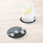 Gloomy Graveyard Halloween Untersetzer (Seite)