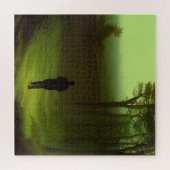 Gloomy Green Forest Painting Puzzle (Horizontal)