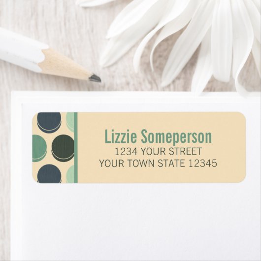 Gloomy Ocean Trendy Polka Dot Pattern (Insitu)