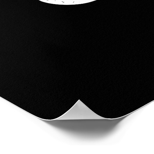 Gloovy Man Funny Super Glue Pun Dark BG Poster (Ecke)