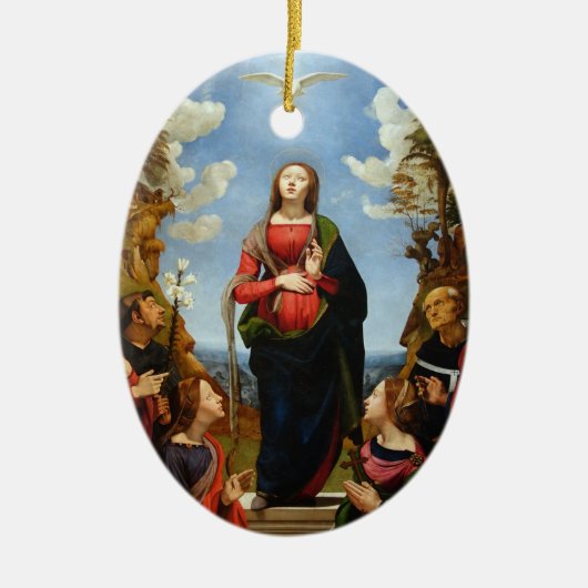 GLORE ZUR IMMAKULATEN KONZEPTION KERAMIK ORNAMENT (Vorne)