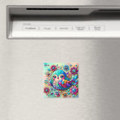GLORIA ~ Niedlicher Bright Metallic Bird ~ Magnet (In Situ (Geschirrspüler))
