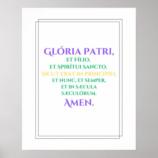 Gloria Print Poster (Vorne)