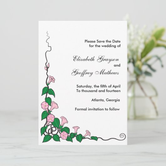 Gloria - Speichern Sie die Datumskarten Save The Date (Stehend Vorderseite)