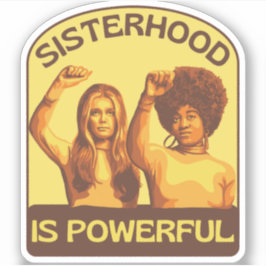 Gloria Steinem und Angela Davis Portrait Aufkleber
