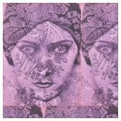 Gloria Swanson aus den 20er Jahren im Lavendeldruc Stoff (Nahaufnahme)