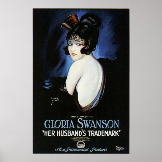 Gloria Swanson Husband's Trademark Movie Poster (Vorne)
