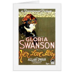 Gloria Swanson ihr Liebe-Geschichtenfilmplakat