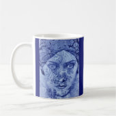 Gloria Swanson in blau Kaffeetasse (Links)