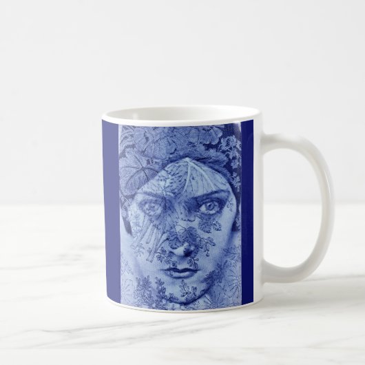 Gloria Swanson in blau Kaffeetasse (Rechts)