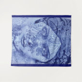 Gloria Swanson in blau Wandteppich (Vorderseite (Horizontal))