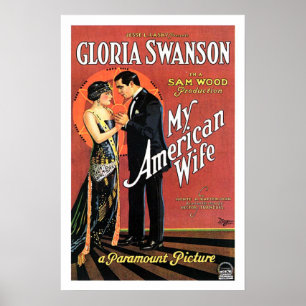 Gloria Swanson My American Wife Filmplakat Poster