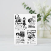 Gloria Swanson Silent Movie Anzeigen Postkarte (Stehend Vorderseite)