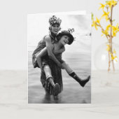 Gloria Swanson und Phyllis Haver Karte (Gelbe Blume)