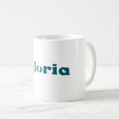 Gloria Typografy Coffee Tasse (VorderseiteRechts)