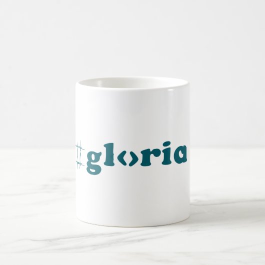 Gloria Typografy Coffee Tasse (Mittel)