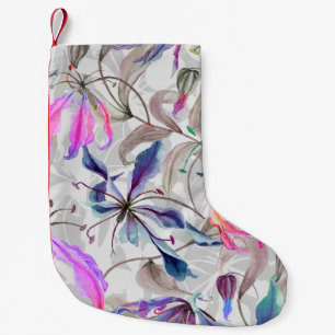 Gloriosa Lily Blume: Elegantes Wasser Kleiner Weihnachtsstrumpf