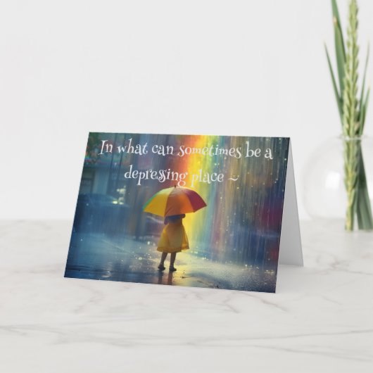 GLORIÖSE FARBE DANKEN SIE KARTE (Vorderseite)