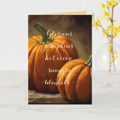 GLORIÖSE PUMPKINEN DENKEN ÜBER IHRE KARTE (Gelbe Blume)