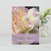 Gloriöser Gelber Rosengarten Einladung zur Hochzei (Stehend Vorderseite)