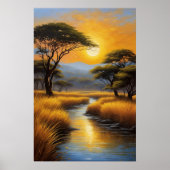 Glorious African Sunset Poster (Vorne)
