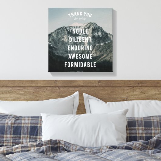 Glorious Altitude #2 (12x12) Leinwanddruck (Insitu (Schlafzimmer))