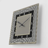 Glorious Art Deco Quadratische Wanduhr (Winkel)