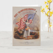 Glorious Banner! -Grußkarte Karte (Gelbe Blume)