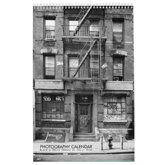 GLORIOUS BLACK & WHITE FOTO CALENDAR - Kelly Wine Kalender (Titelbild)