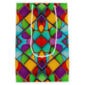 Glorious Bleiglas - Fügen Sie Ihre Nachricht hinzu Mittlere Geschenktüte (Rückseite)