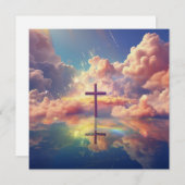 Glorious Christlich Cross Grußkarte Feiertagskarte (Vorne/Hinten)