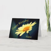 Glorious Daisy Blume Personalisiert Geburtstag Karte (Vorderseite)