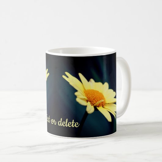Glorious Daisy Blume Personalisiert Kaffeetasse (VorderseiteRechts)