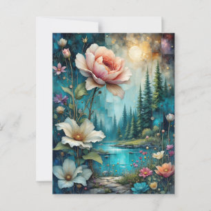 Glorious floral and wild Nature Postkarte