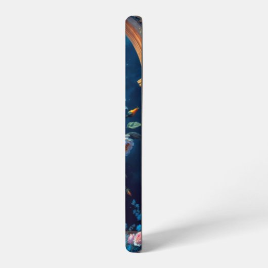 Glorious floral Bouquet under moonlit Sky Samsung Galaxy Hülle (Linke Seite)