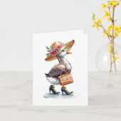 Glorious Goose Karte (Gelbe Blume)