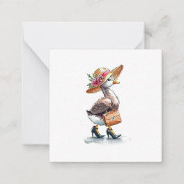 Glorious Goose Postcard Style Mitteilungskarte