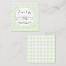 Glorious Green Gingham Books for Baby