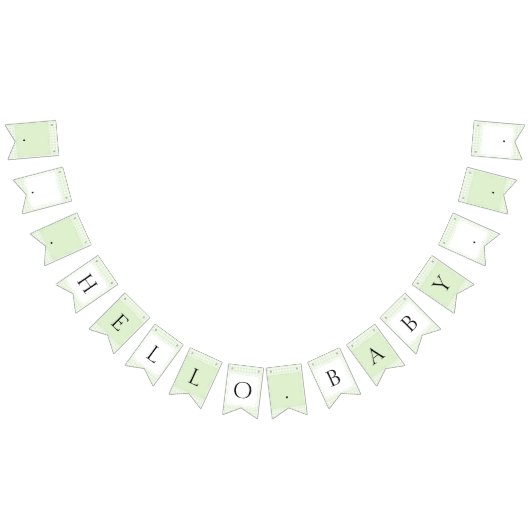 Glorious Green Gingham Wimpelkette (Alle)