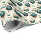 Glorious Green: Grün und Gold Geschenkpapier (Rolleneckpunkt)