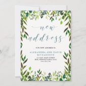 Glorious Greenery | Neue Adresse Ankündigung (Vorderseite)