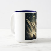 Glorious Heavenly Angels Coffee Mug Zweifarbige Tasse (Vorderseite Links)