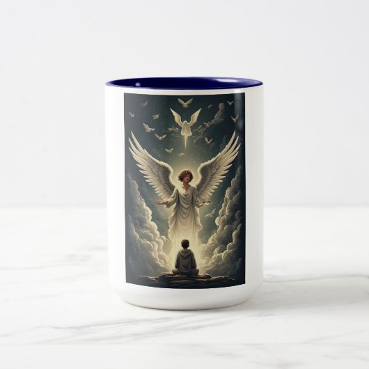 Glorious Heavenly Angels Coffee Mug Zweifarbige Tasse (Mittel)