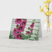 Glorious Hollyhocks Karte (Gelbe Blume)