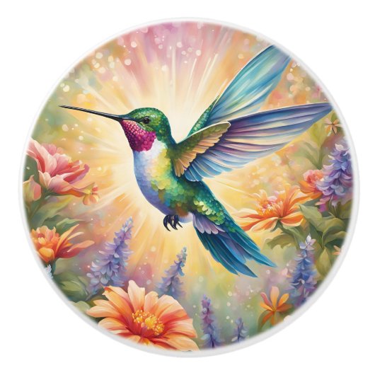 Glorious Hummingbird Keramikknauf (Vorderseite)