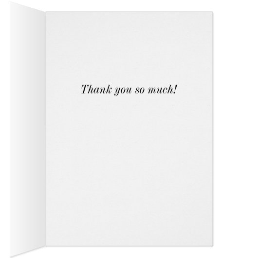 Glorious Kakao Neujahr Danke Karte (Innen (Rechts))