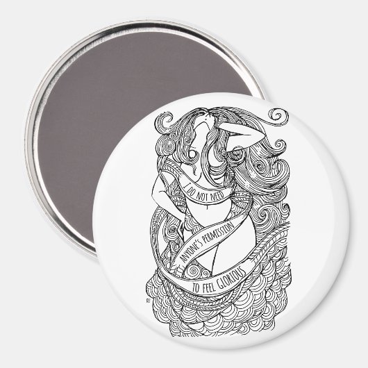 Glorious Magnet - rund (Vorderseite/Rückseite)