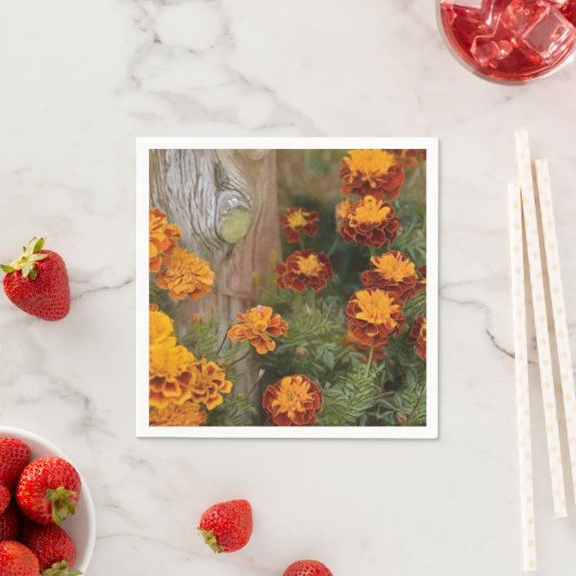 Glorious Marigolds Serviette (Beispiel)