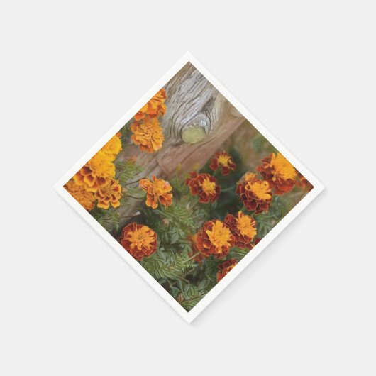 Glorious Marigolds Serviette (Ecke)