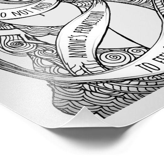 Glorious Medium Print in Grau Fotodruck (Ecke)